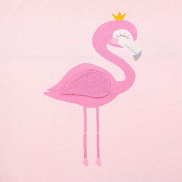 Вязаный плед "Крошка Я" Фламинго, размер 90х90 см, цвет розовый