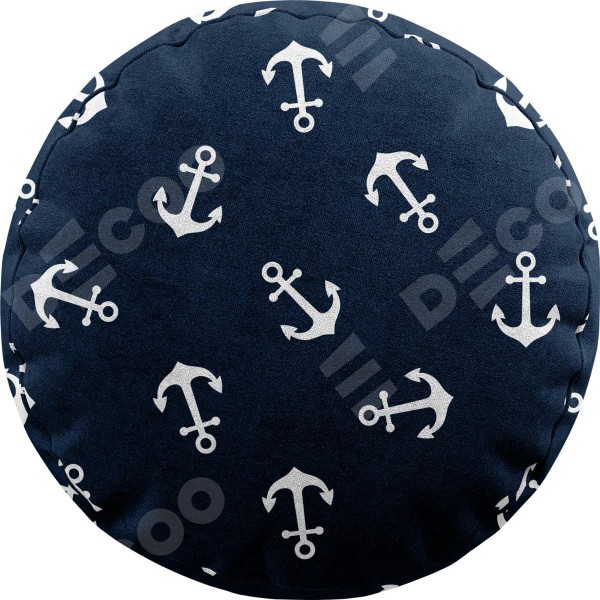 Подушка круглая Cortin «Морские якори»