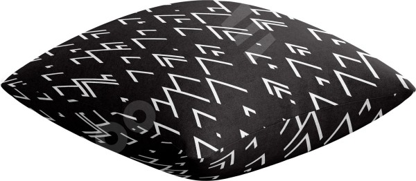 Подушка квадратная Cortin «Черно-белый минимализм»