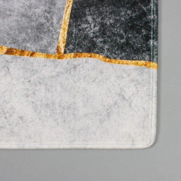 Коврик Доляна «Камень», 40×60 см, цвет серый