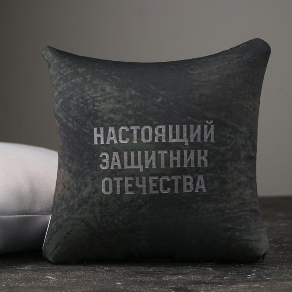 Подушка декоративная антистресс «Настоящий защитник», 21х20 см