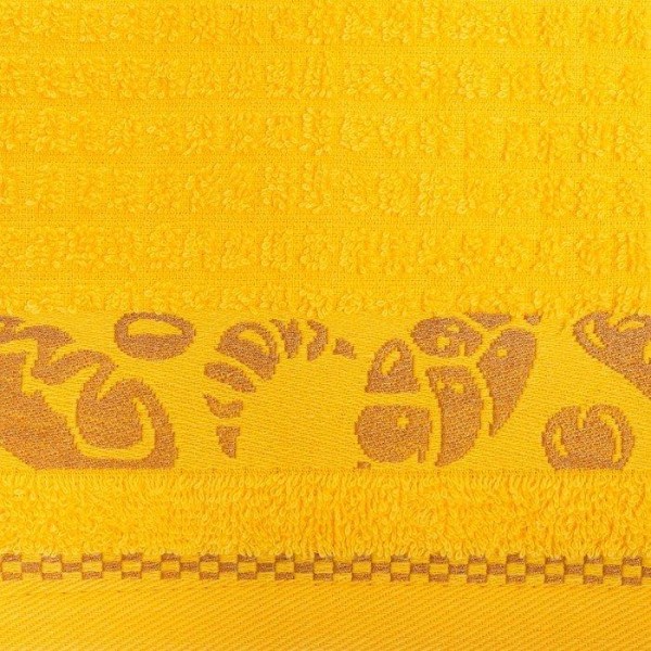 Комплект полотенец махровых желтый/мятный 30*50 400г/м, хл100%