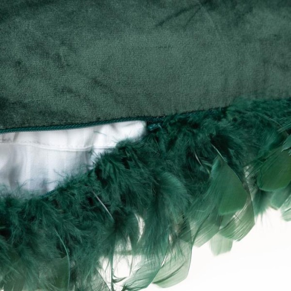 Наволочка декоративная Этель «Роскошь», цвет зелёный, размер 40х40 см