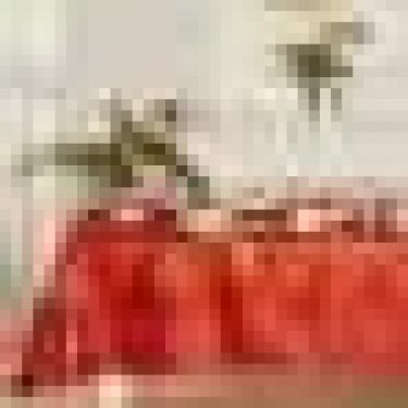 Скатерть Этель «Счастливый Новый год» красный, 150*220 см, 115 ±10 гр,100% п/э