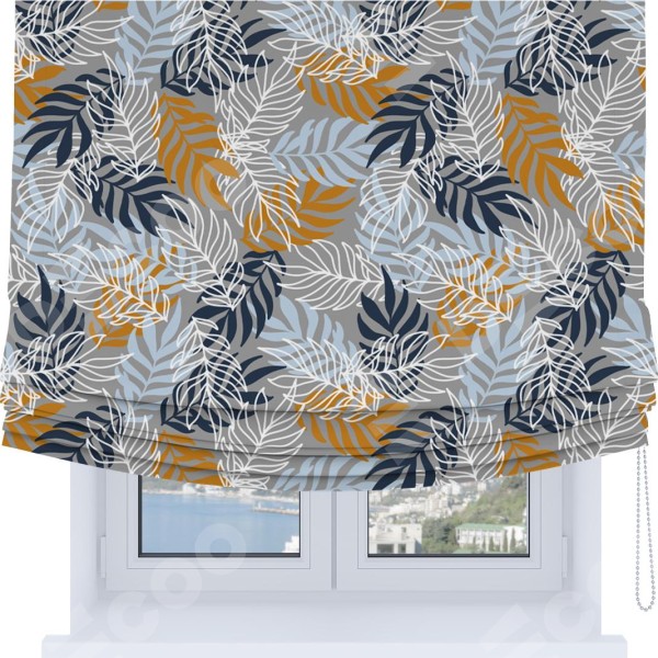 Римская штора Soft с мягкими складками, «Тропический остров»