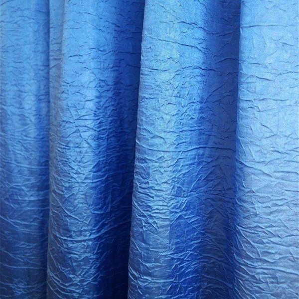 Штора Тергалет 135х260 см - 2шт, голубой, 100% полиэстер