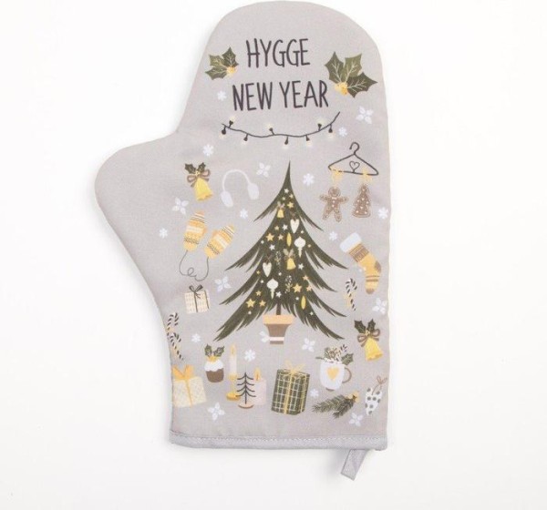Новогодний набор подарочный "Hygge" варежка-прихватка, лопатка силикон