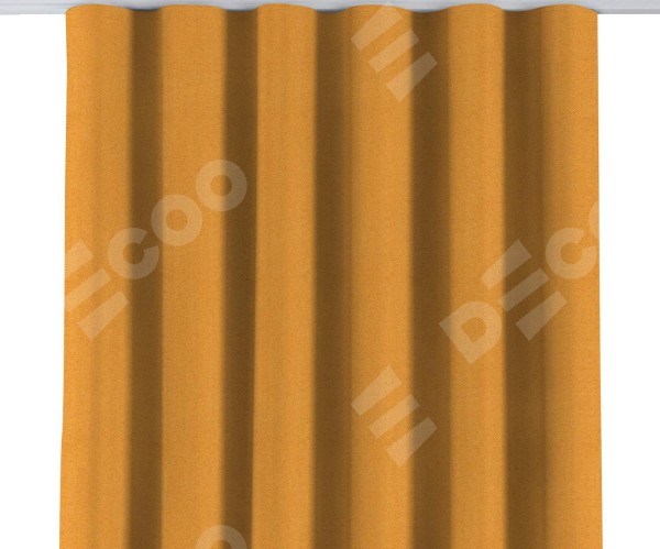 Комплект штор на тесьме «Волна», ткань блэкаут с блеском золотой