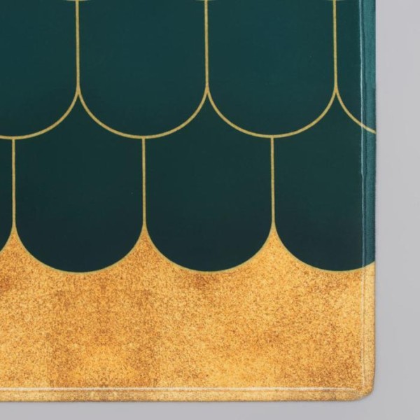 Коврик Доляна «Дели», 40×60 см, цвет зелёный