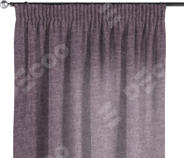 Комплект штор на тесьме «Карандаш», лён кашемир фиолетовый