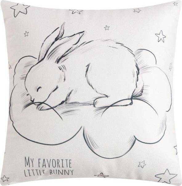 Подушка декоративная "Little bunny", 40*40 см, 100% п/э, велюр