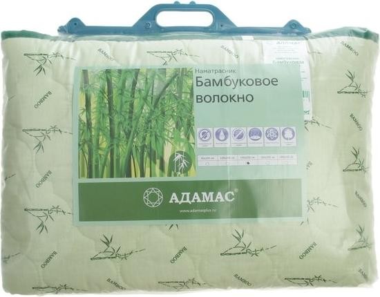 Наматрасник Адамас "Бамбук", размер 140х200 см, поликоттон, пакет