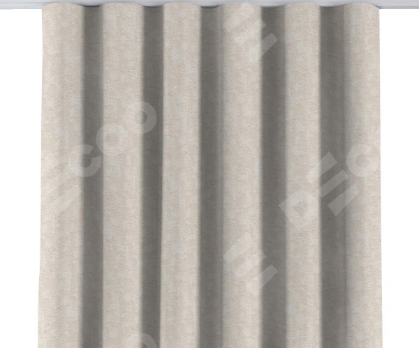 Комплект штор софт мрамор кремовый, на тесьме «Волна»