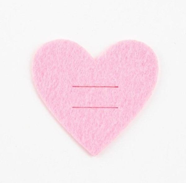 Набор для декора столовых предметов "Love" 4 шт,  розовый, 5,4 х 5 см, 100% п/э, фетр