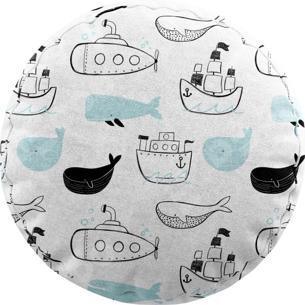 Подушка круглая Cortin «Морская прогулка»