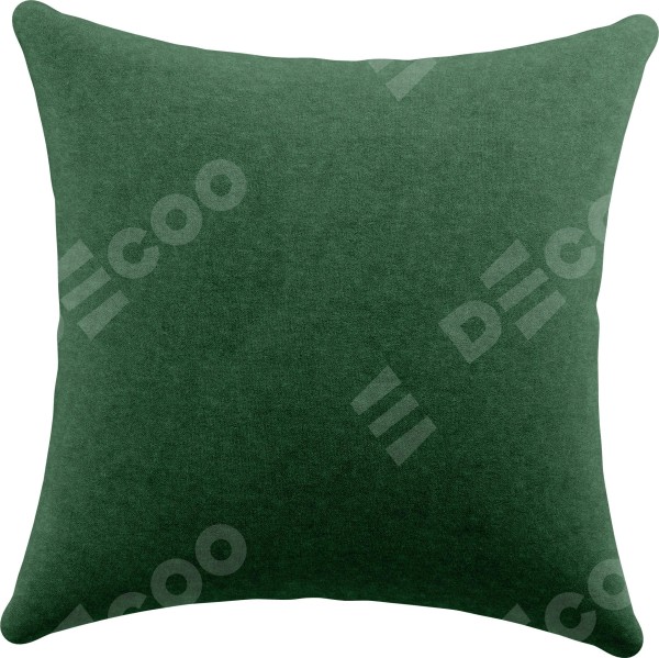Подушка квадратная «Кортин» канвас тёмно-зелёный