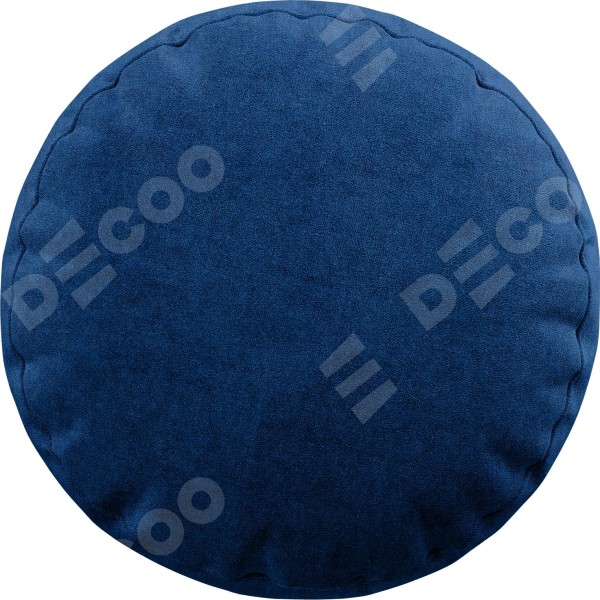 Подушка круглая Cortin вельвет синий