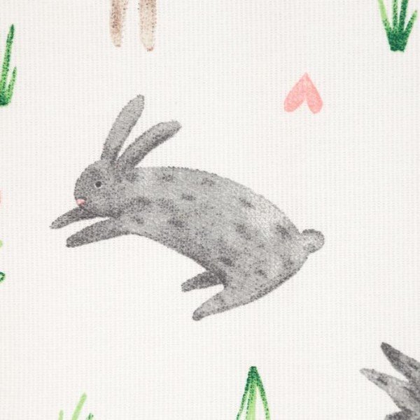 Скатерть пасхальная, Доляна Fluffy bunnies 180х144 см, 100% хлопок, 164 г/м2