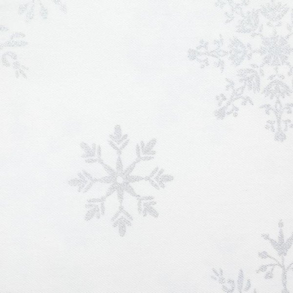 Скатерть "Этель" Серебряные снежинки 149х220см, 100%хл, 190г/м2