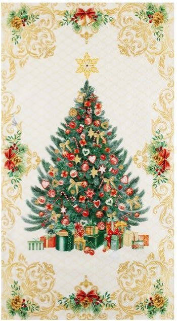 Новогоднее полотенце "Этель" Golden Christmas 40х73 см, 100% хл, саржа 190 гр/м2