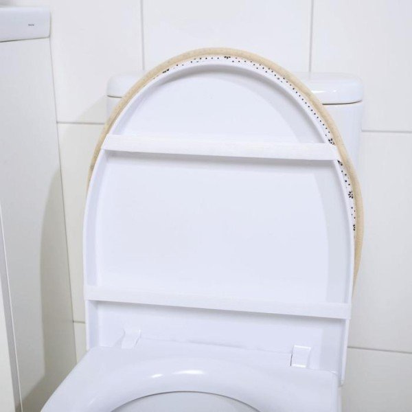 Набор ковриков для ванны и туалета Доляна «Галька», 3 шт: 36×42, 40×50, 50×80 см, цвет бежевый