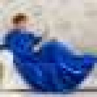 Плед с рукавами, цвет синий, 150х200 см, рукав — 27х52 см, аэрософт