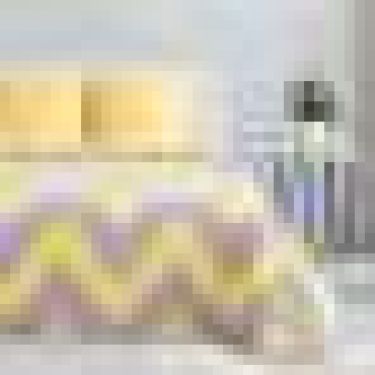 Постельное бельё Этель 1,5 сп «Жёлтый Шеврон» 143х215 см, 150х214 см, 70х70 см -2 шт