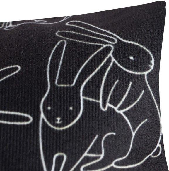 Подушка декоративная "Кролики", 40*40 см, 100% п/э, велюр
