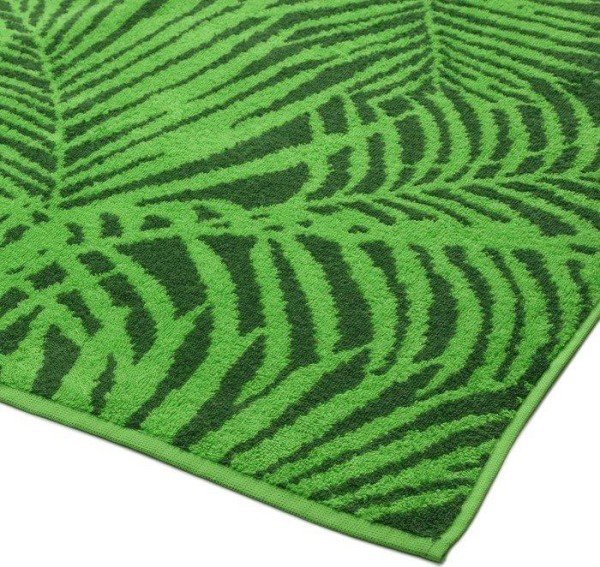 Полотенце махровое Tropical color, 100х150 см, цвет зелёный