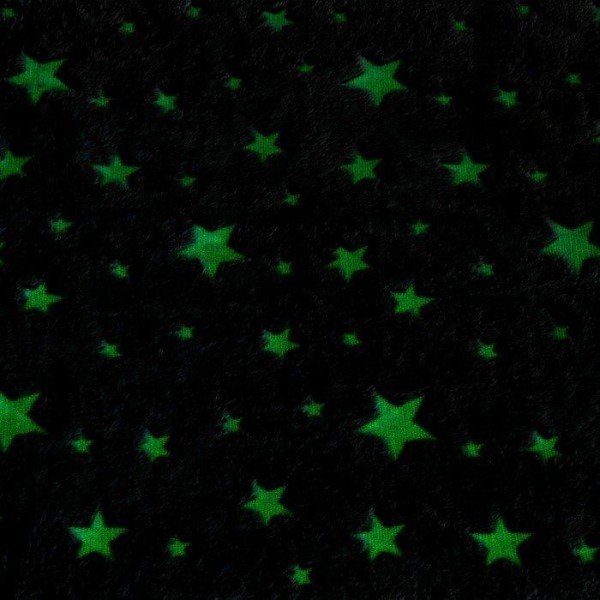 Плед с рукавами светящийся в темноте Этель "Звезды" 150*200, 100% п/э, 220 гр/м2
