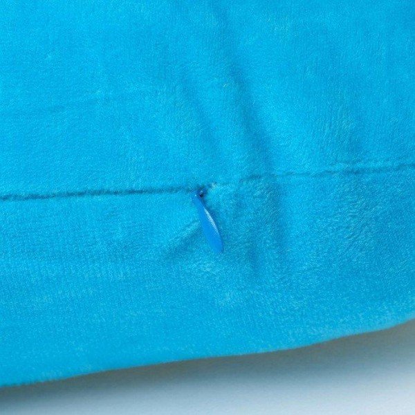 Подушка декоративная Крошка Я «Мишка» цвет голубой, 48х38см, велюр, 100% полиэстер
