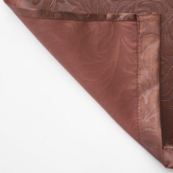Штора портьерная, «Водевиль», 135х260 см, цвет шоколад, тиснение