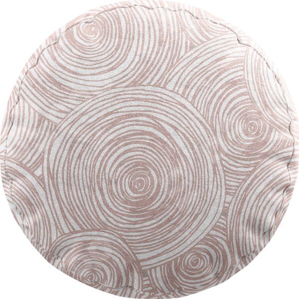Подушка круглая Cortin «Бежевые круги»