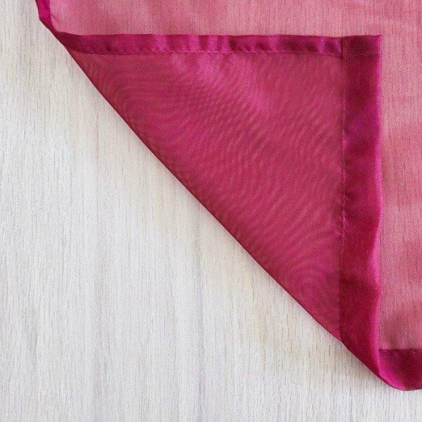 Тюль вуаль однотонная 290х260 см, цвет бордо, 100% п/э
