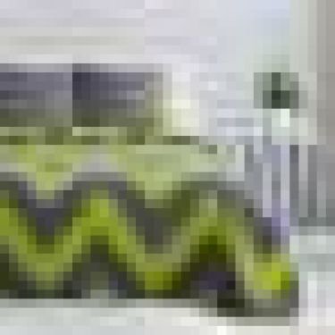 Постельное бельё Этель 1,5 сп «Зелёный шеврон» 143х215 см, 150х214 см, 70х70 см - 2 шт