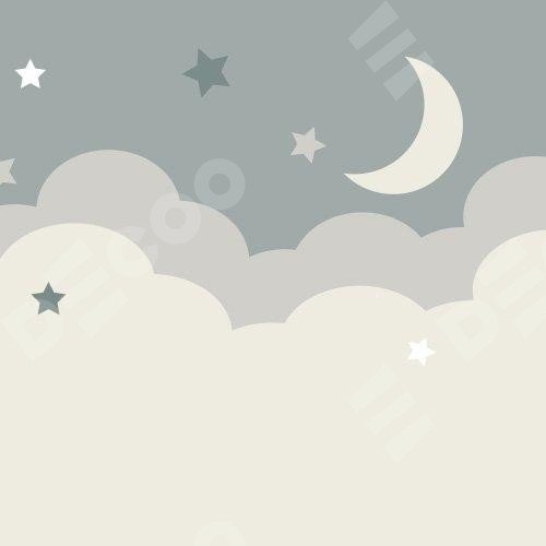 Римская штора «Кортин» день-ночь «Ночные облака»