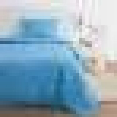 Постельное бельё Экономь и Я 1,5 сп. «Зайки» цвет голубой, 145×210, 150×210, 50×70 см-1 шт, бязь 120 гр/м2