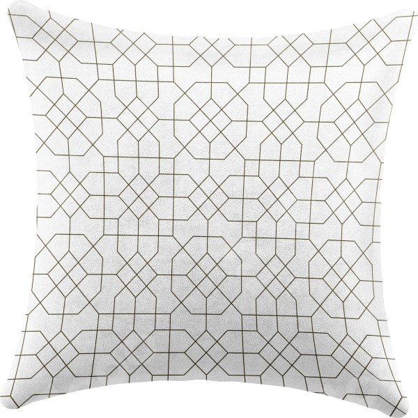Подушка квадратная Cortin «Орнамент из тонких линий»