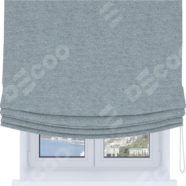 Римская штора Soft с мягкими складками, стиф димаут светло-серый