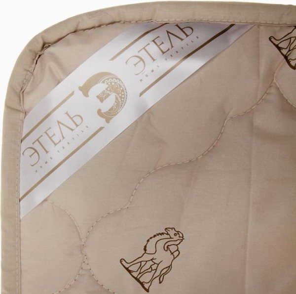 Одеяло "Этель" Верблюжья шерсть 200*220 см, тик, 300 гр/м2