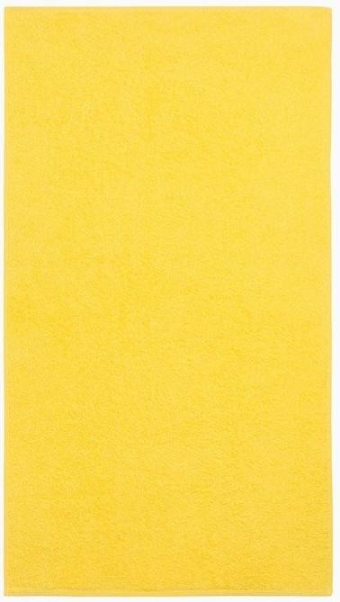 Полотенце махровое Экономь и Я 70*140 см, цв. желтый, 100% хлопок, 350 гр/м2
