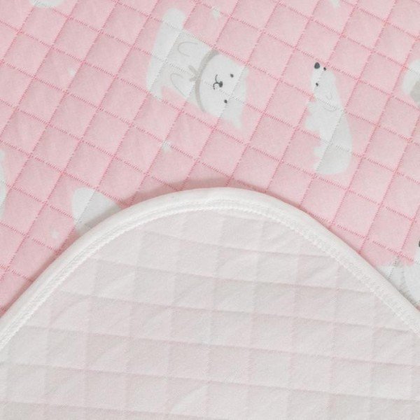Одеяло стёганое Крошка Я «Мишка» 100х110 см, цвет розовый