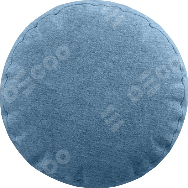Подушка круглая «Кортин» канвас голубой