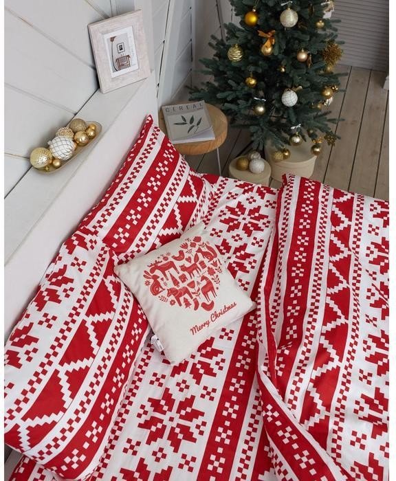 Постельное белье LoveLife евро Christmas ornament 200*217см,240*225см,50*70см-2шт