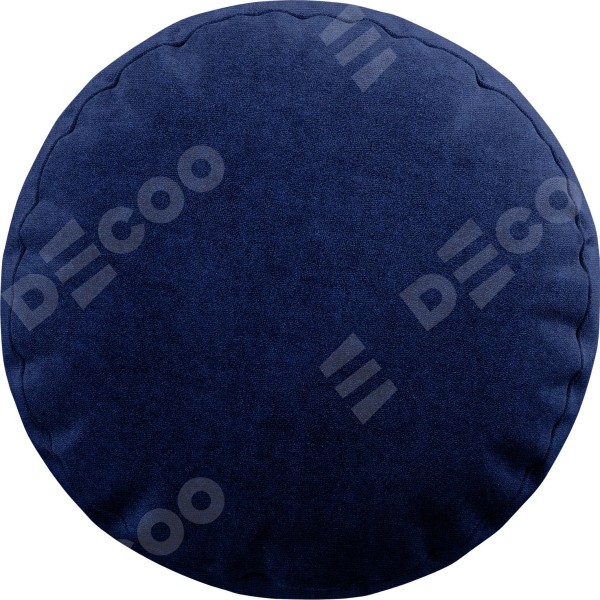 Подушка круглая «Кортин» канвас синий электрик