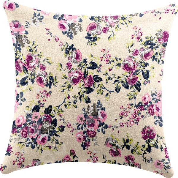 Подушка квадратная Cortin «Россыпь розовых цветов»