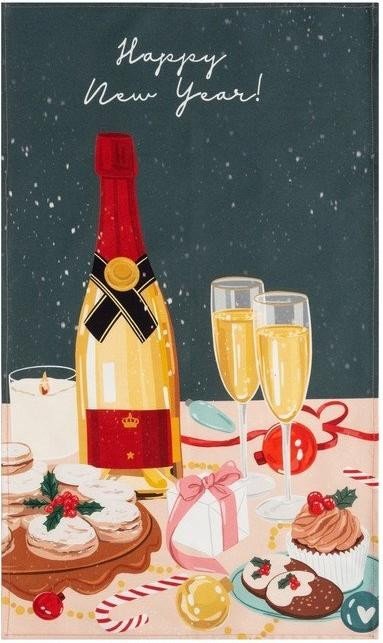 Набор подарочный Этель Champagne: кух. полотенце и акс.
