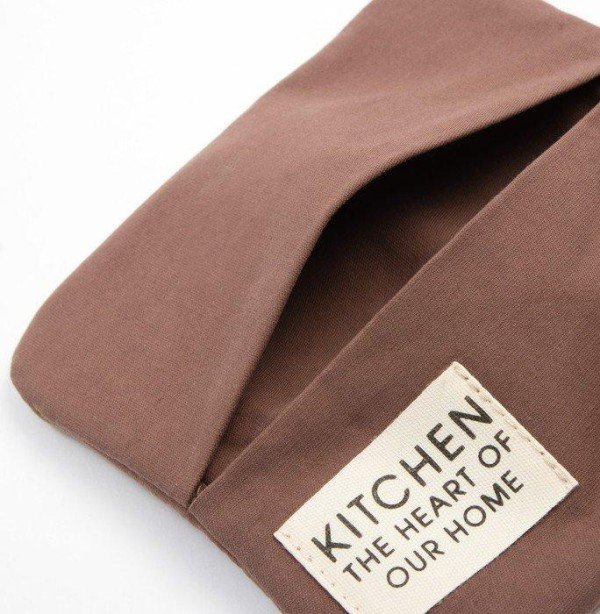 Набор кух. Этель Kitchen, цв. коричневый, варежка-прихватка 18х29 см, прихватка 19х19 см