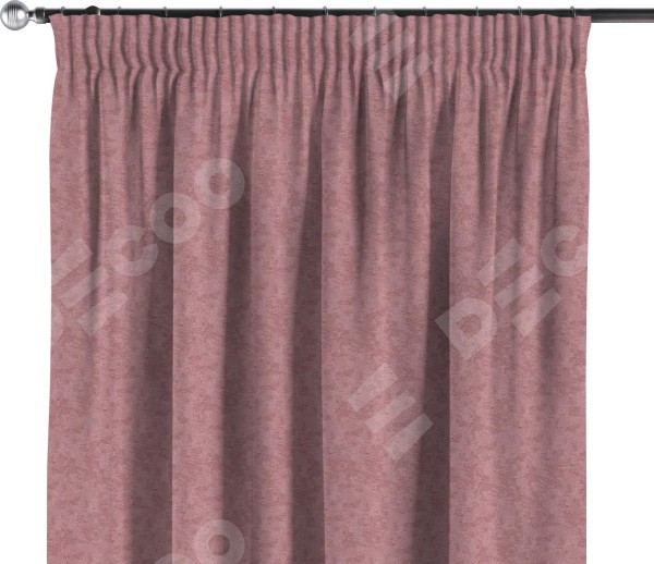 Комплект штор софт мрамор розовый, на тесьме «Карандаш»