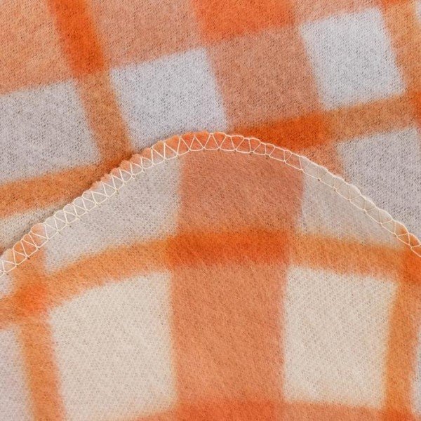 Плед «Бриз», цвет оранжевый, 120х150 см